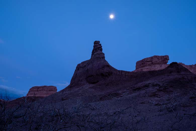 Anochece en la Quebrada de las Conchas
