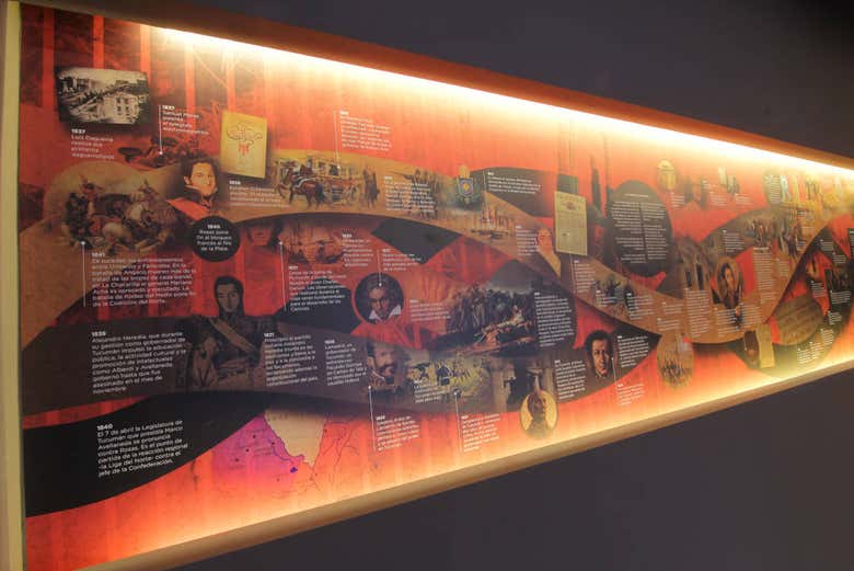 Paneles informativos del museo