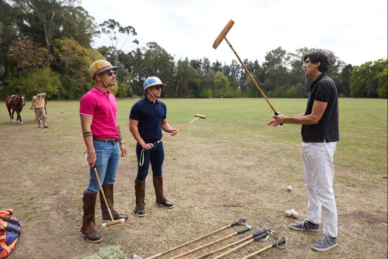 Lezione di polo all'Estancia Villa María