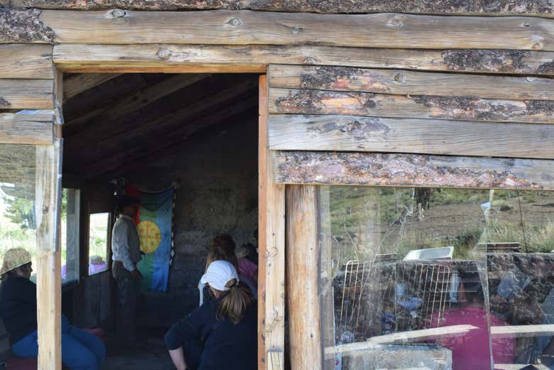 Uma das casas da comunidade mapuche Millain Currical