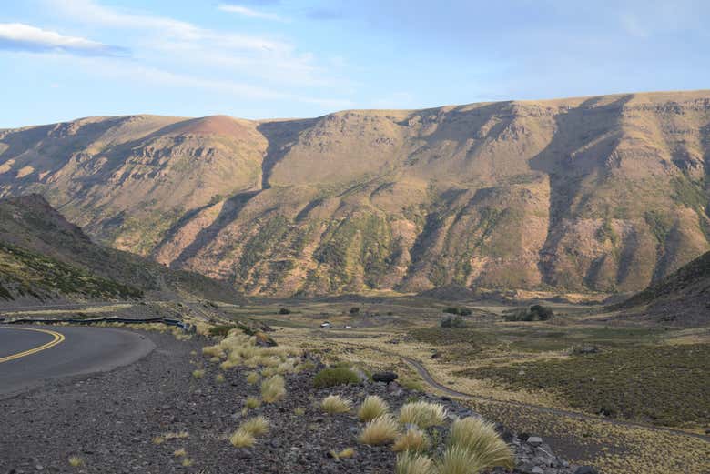 Vistas do vale Hualcupén
