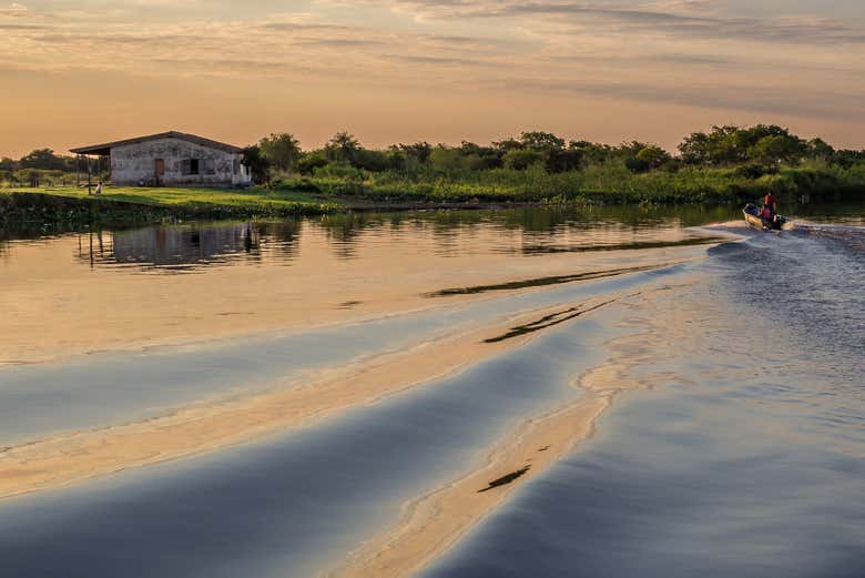 Paisagens do rio Paraguai