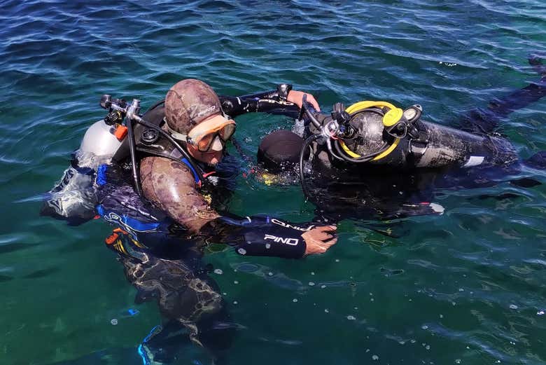 Aprended las técnicas básicas de buceo en superficie