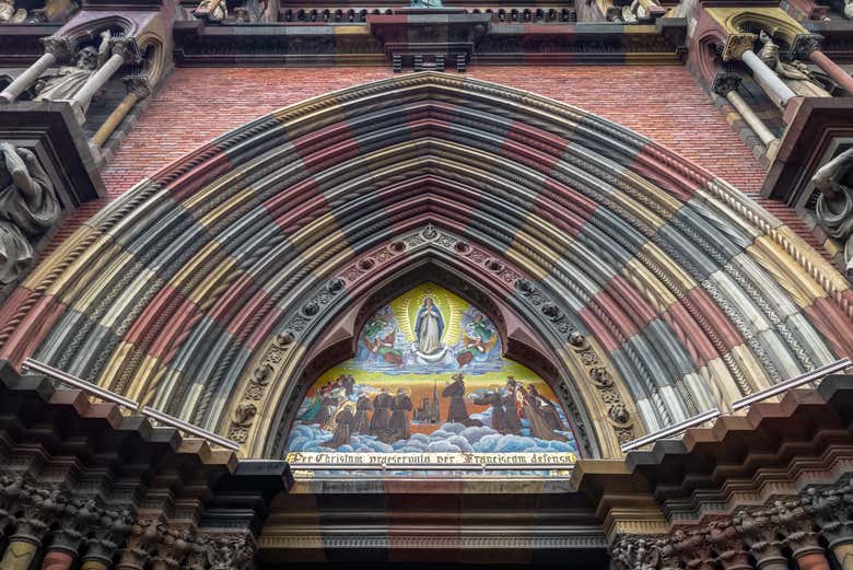 Detalle de la iglesia de los Capuchinos