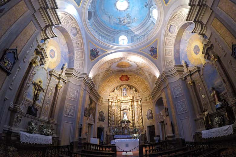 Inside the Nuestra Señora de la Merced Church