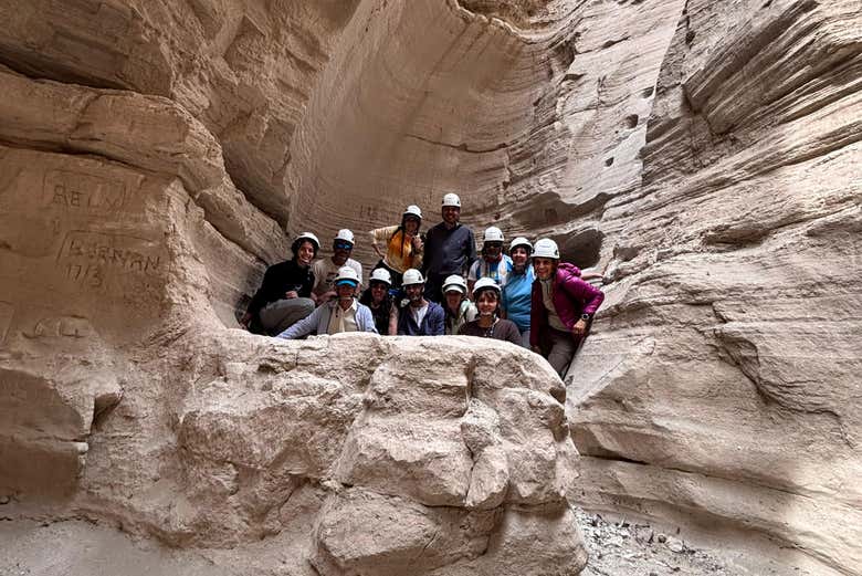 ¡Momento foto en el Cañadón La Angostura!