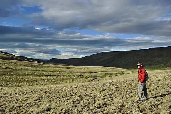 Admirando los paisajes