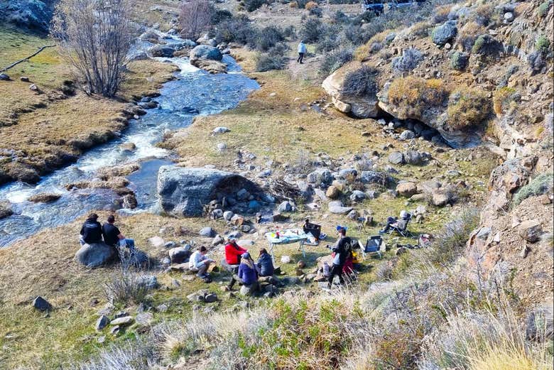 Pause en chemin pour se ressourcer en pleine nature