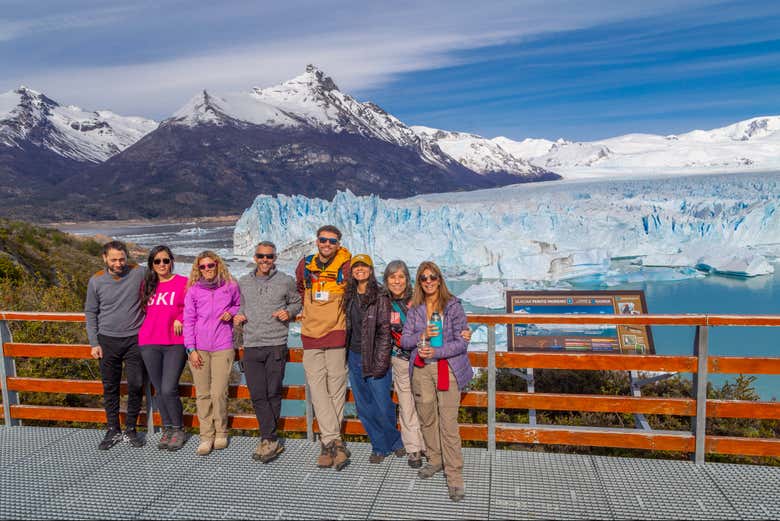 Desfrutando das passarelas do Perito Moreno