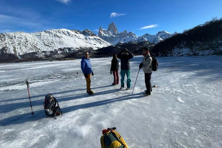 Caminando sobre la laguna Capri