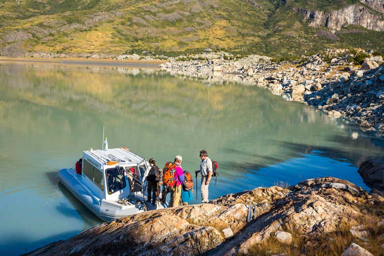 La traversée en Zodiac est sur le point de commencer