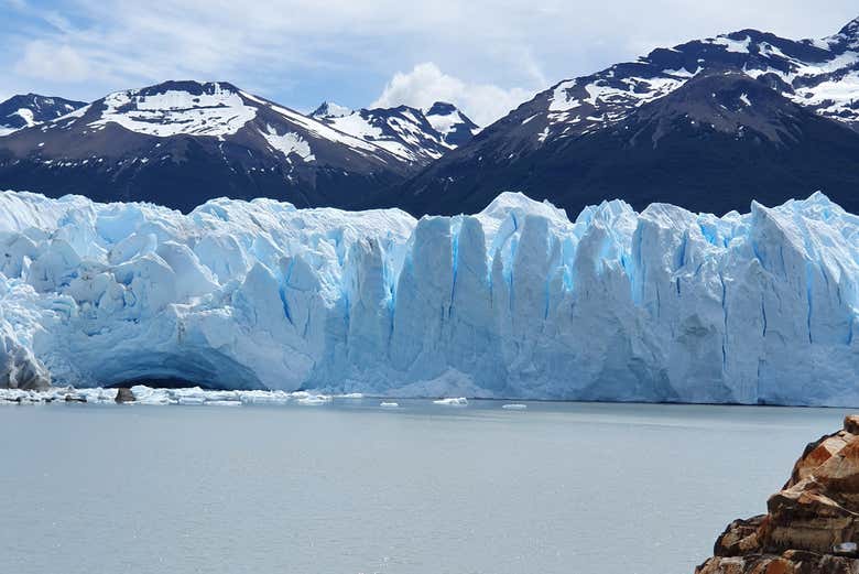 See the Perito Moreno glacier's bluish icebergs