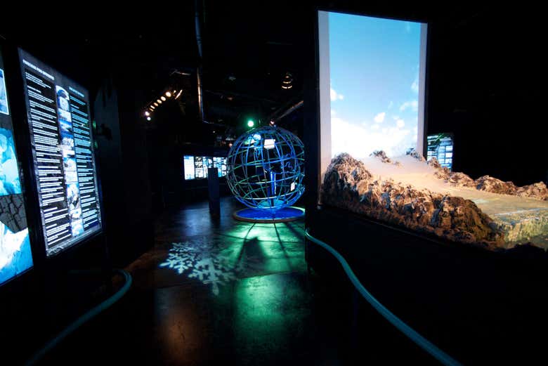 Maquete dos glaciares