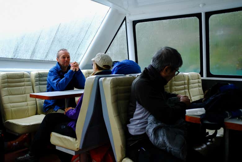 A bordo da embarcação