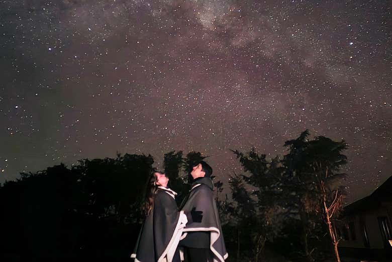 Disfrutando de la observación de estrellas