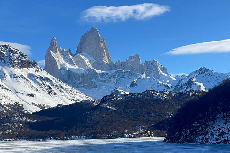 Paisaje invernal en la laguna Capri