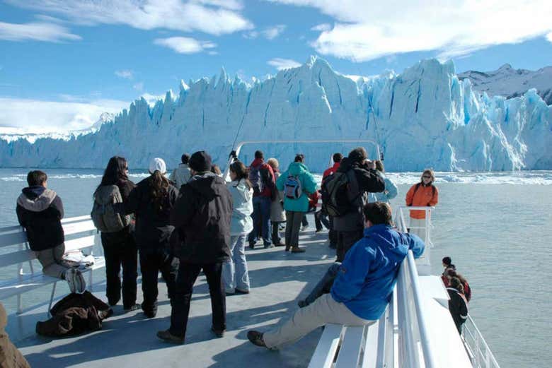 Vista sul Perito Moreno dalla barca