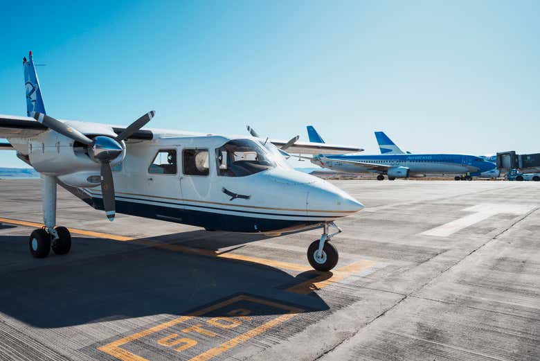 O monomotor pronto para a aventura