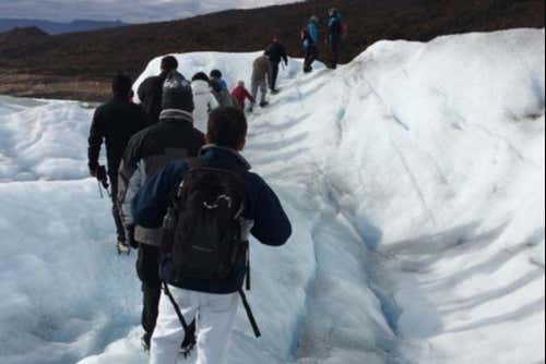 Hiking on the glacier