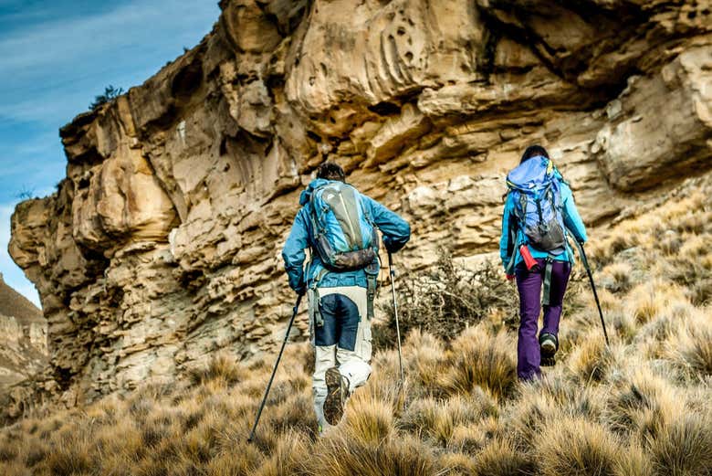 Trilha por Cañadón del Arroyo Calafate