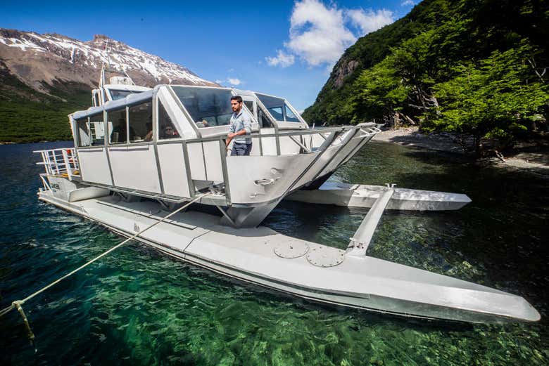 El barco durante la excursión