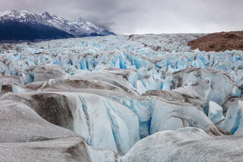 Bloques de hielo del glaciar Viedma