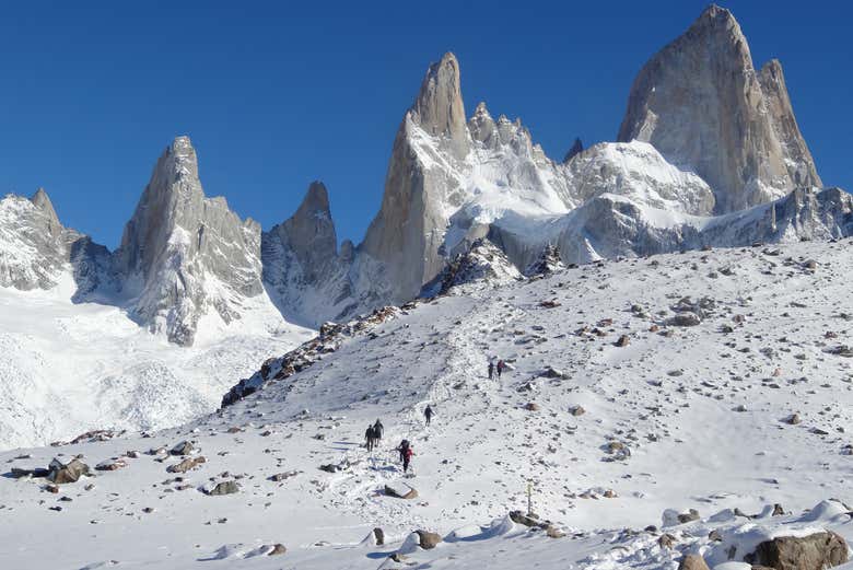 Paisagens nevadas do Fitz Roy