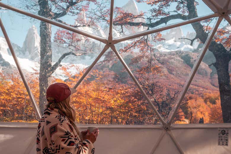 ¿Os imagináis ver el monte Fitz Roy al despertar?