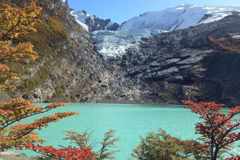 Vista panorâmica do Glaciar Huemul