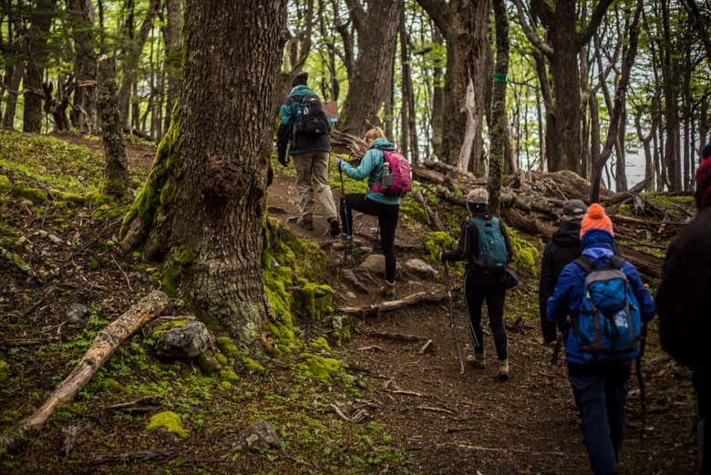 Durante el trekking