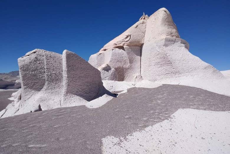 Formas geológicas do Campo de Piedra Pómez