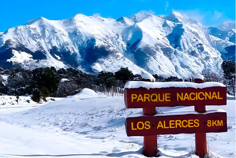 Parque Nacional Los Alerces durante el invierno
