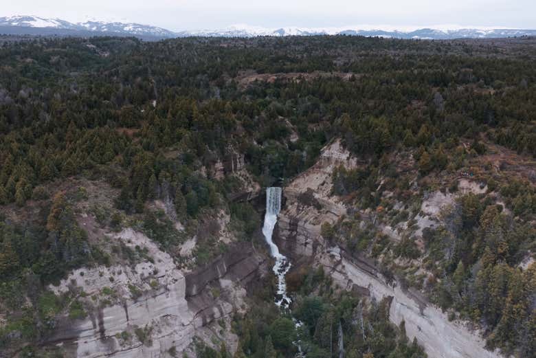 Panorâmica da Área Natural Protegida Nant y Fall