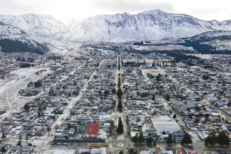 Paisaje invernal de Esquel