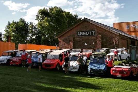 Vehículos durante el tour