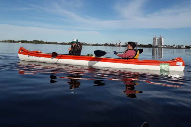 De caiaque pelo rio Paraguai
