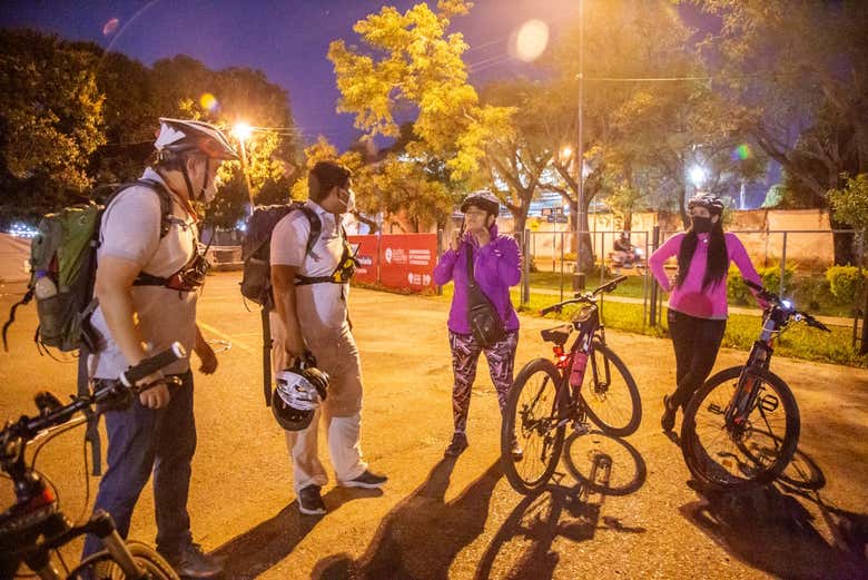 Colocando el equipo de seguridad