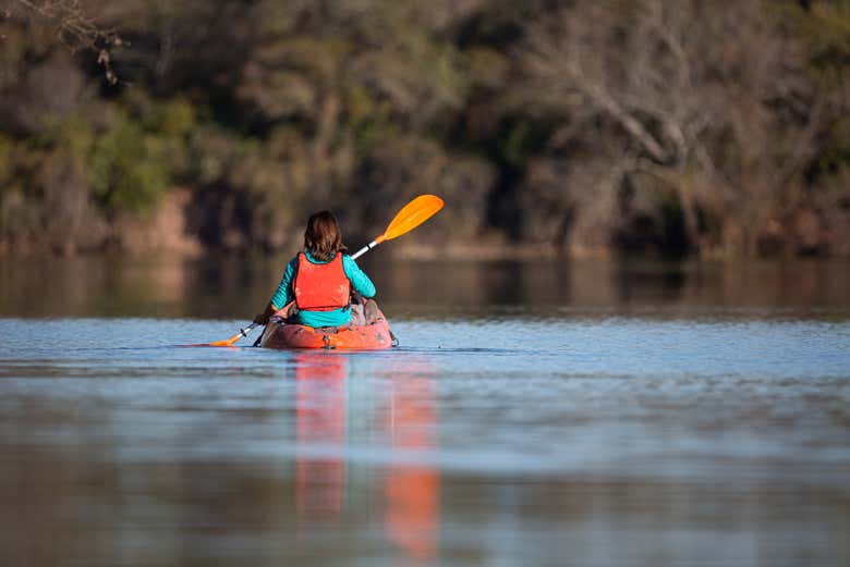 Haciendo kayak en el río Bermejito