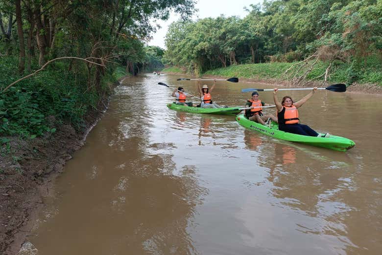 Disfrutando del kayak