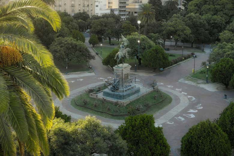Plaza de San Martín, en La Plata