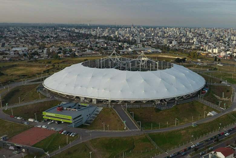 Vue aérienne sur le stade