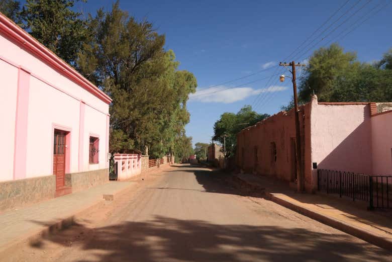 Rua na localidade de Tinogasta