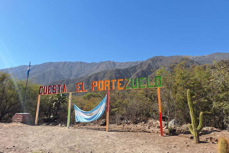 O mirante Cuesta del Portezuelo