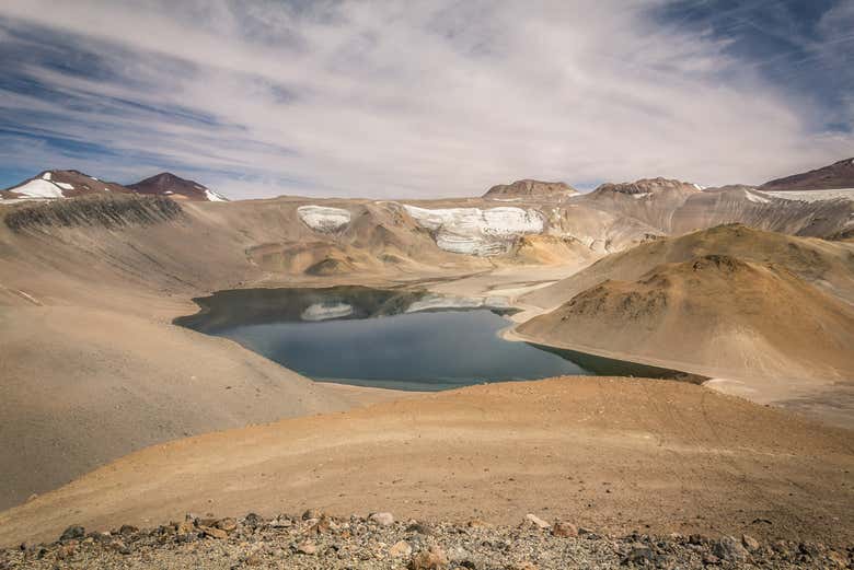 Paisajes del cráter Corona del Inca