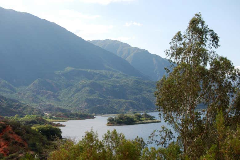 Paisagens da represa Los Sauces