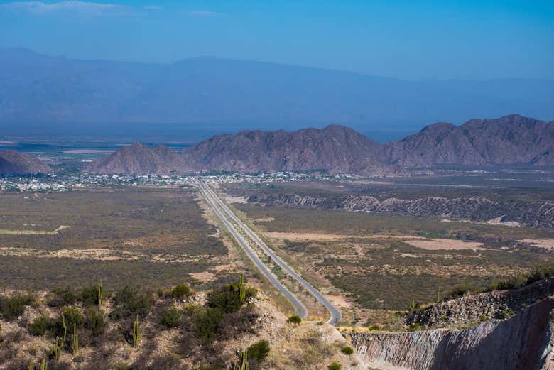 Panorâmica das montanhas riojanas de Chilecito