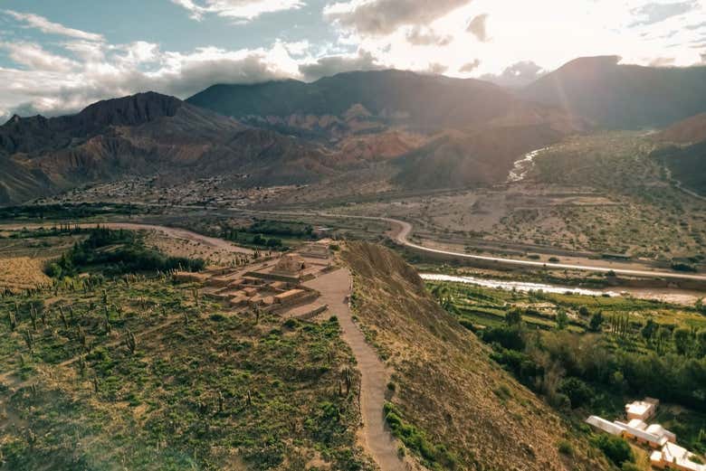 Vista aérea de Pucará de Los Sauces