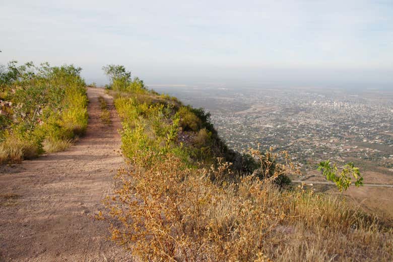 La vista en la ruta del Cerro de la Cruz
