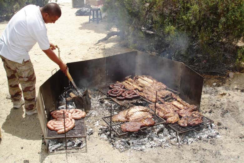 A traditional Asado in El Buque