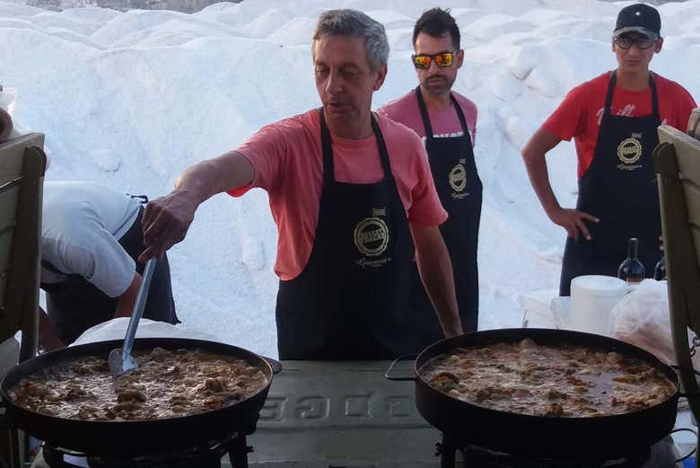 Cena en las Salinas del Gualicho